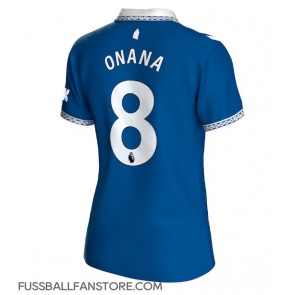 Everton Amadou Onana #8 Replik Heimtrikot Damen 2023-24 Kurzarm